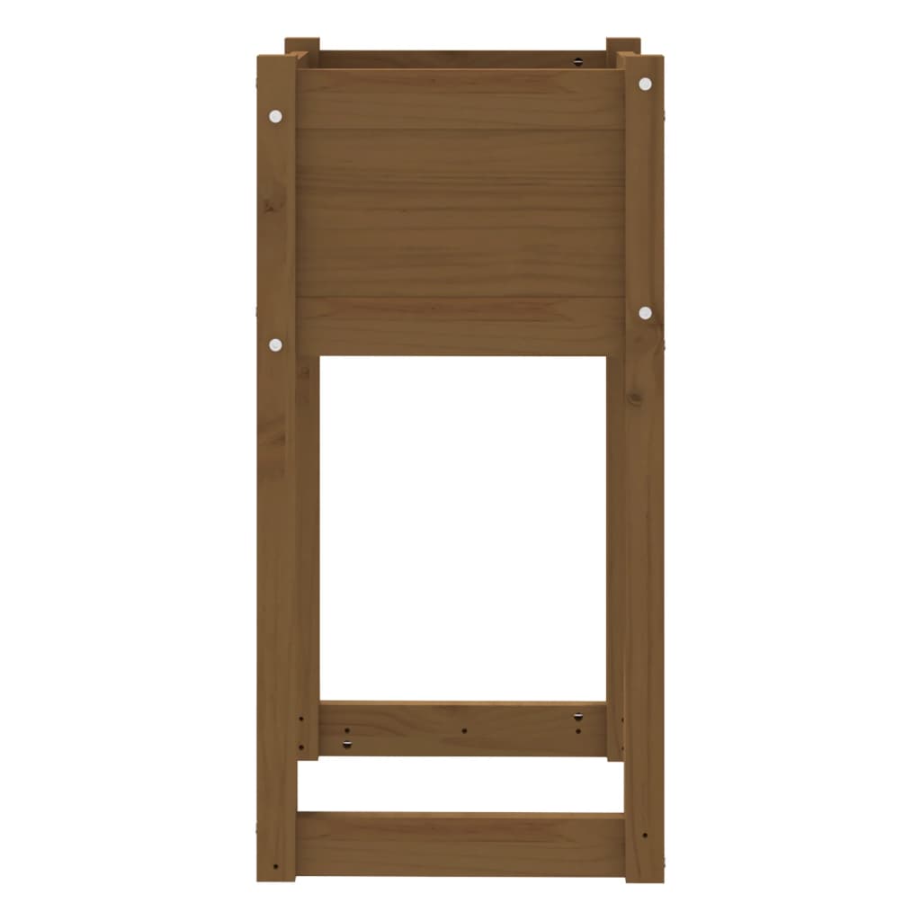 vidaXL Planters 2 pcs Honey Brown 40x40x81 cm Solid Wood Pine