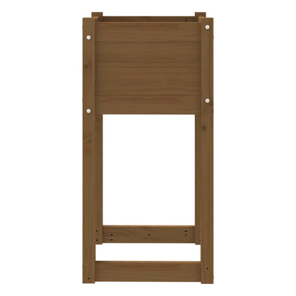 vidaXL Planters 2 pcs Honey Brown 40x40x81 cm Solid Wood Pine
