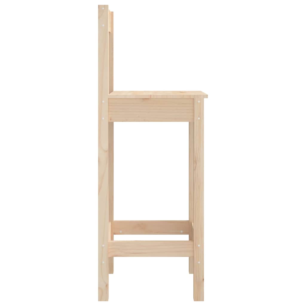 vidaXL Bar Chairs 2 pcs 40x41,5x112 cm Solid Wood Pine
