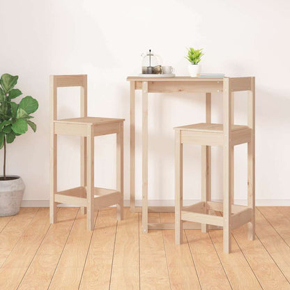 vidaXL Bar Chairs 2 pcs 40x41,5x112 cm Solid Wood Pine