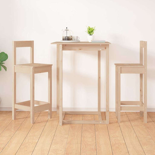 vidaXL Bar Chairs 2 pcs 40x41,5x112 cm Solid Wood Pine