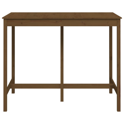 vidaXL Bar Table Honey Brown 140x80x110 cm Solid Wood Pine