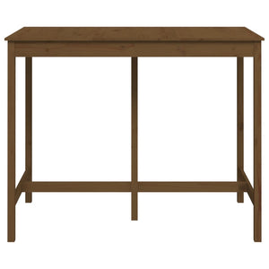 vidaXL Bar Table Honey Brown 140x80x110 cm Solid Wood Pine