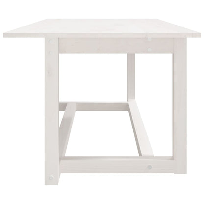 vidaXL Coffee Table White 110x55x45 cm Solid Wood Pine