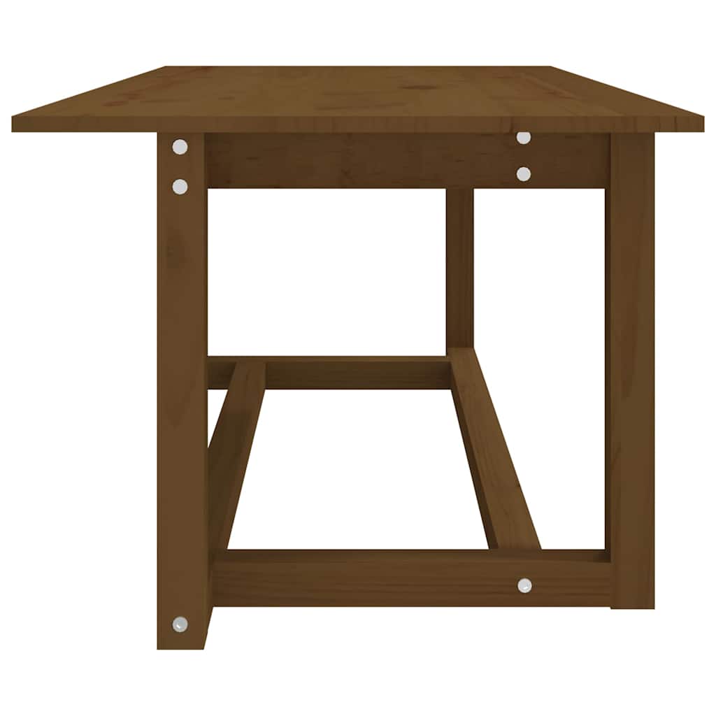 vidaXL Coffee Table Honey Brown 110x55x45 cm Solid Wood Pine