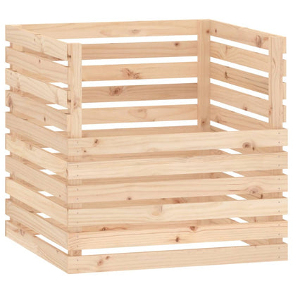 vidaXL Composter 80x80x78 cm Solid Wood Pine