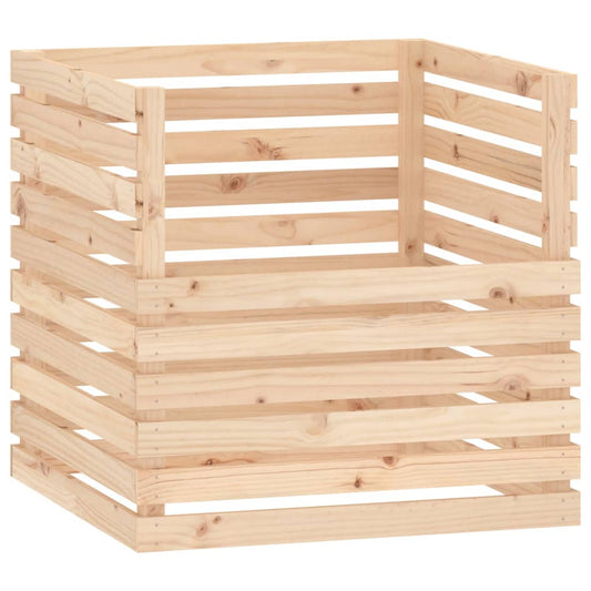 vidaXL Composter 80x80x78 cm Solid Wood Pine