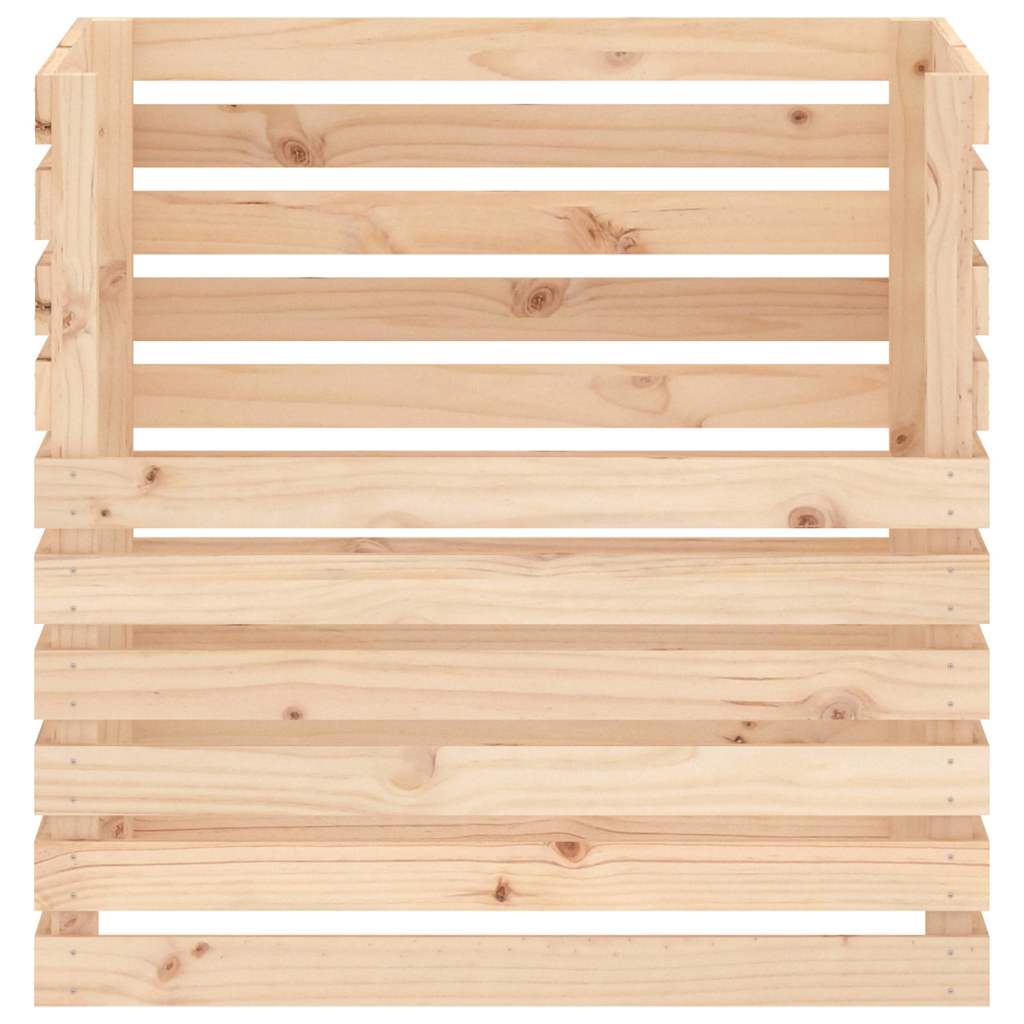 vidaXL Composter 80x80x78 cm Solid Wood Pine