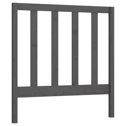 vidaXL Bed Headboard | Grey | Solid pinewood | Standard | Durable