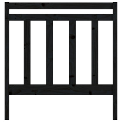 vidaXL Bed Headboard Black 95x4x100 cm Solid Wood Pine