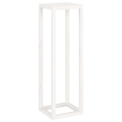 vidaXL 3 Piece Plant Stand Set White Solid Wood Pine