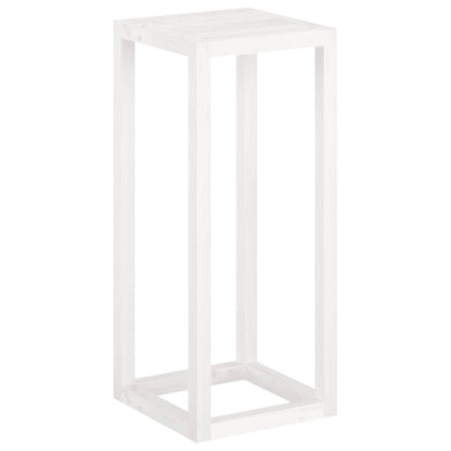 vidaXL 3 Piece Plant Stand Set White Solid Wood Pine