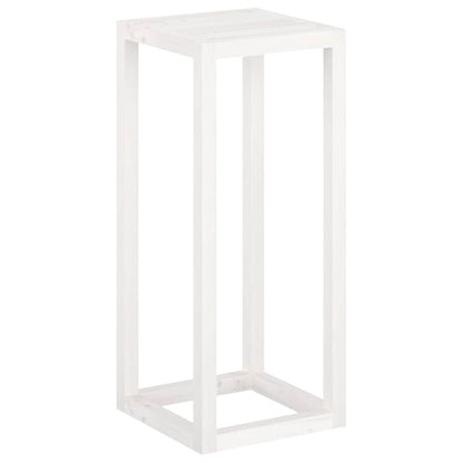 vidaXL 3 Piece Plant Stand Set White Solid Wood Pine