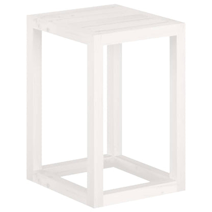 vidaXL 3 Piece Plant Stand Set White Solid Wood Pine