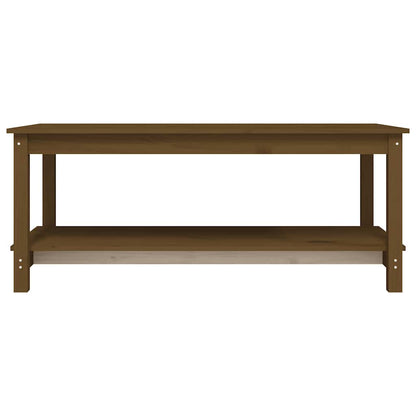 vidaXL Coffee Table Honey Brown 110x55x45 cm Solid Wood Pine
