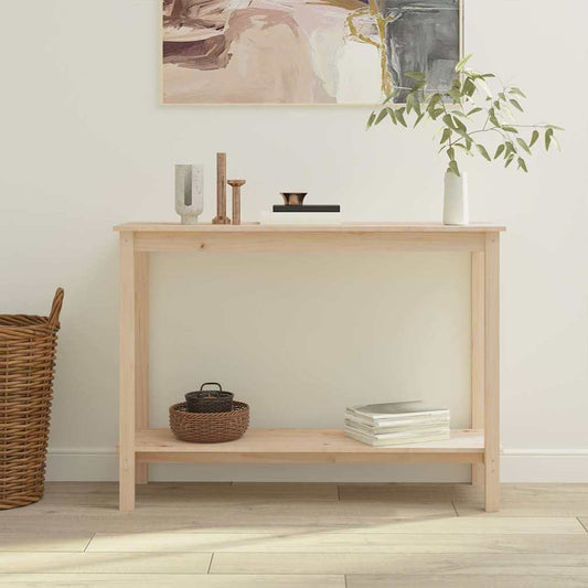 vidaXL Console Table 110x40x80 cm Solid Wood Pine