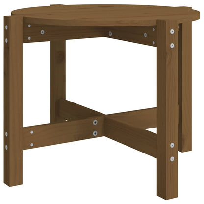 vidaXL Coffee Table Honey Brown Ø 62,5x45 cm Solid Wood Pine