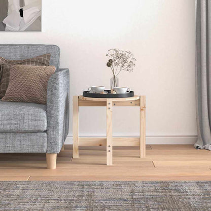 vidaXL Coffee Table Ø 52,5x45 cm Solid Wood Pine