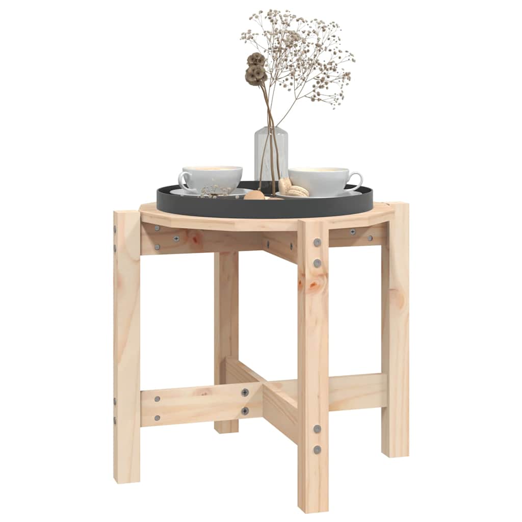vidaXL Coffee Table Ø 52,5x45 cm Solid Wood Pine