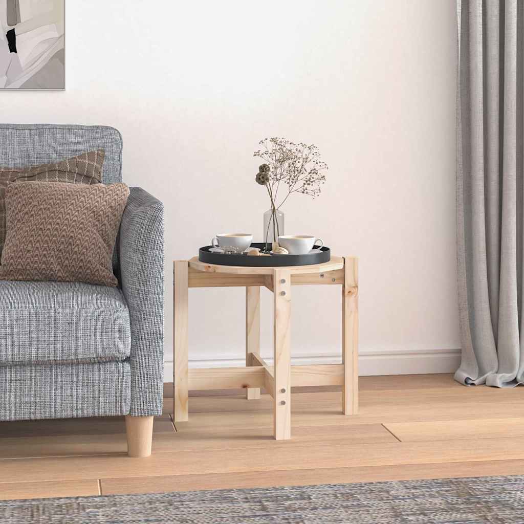 vidaXL Coffee Table Ø 52,5x45 cm Solid Wood Pine