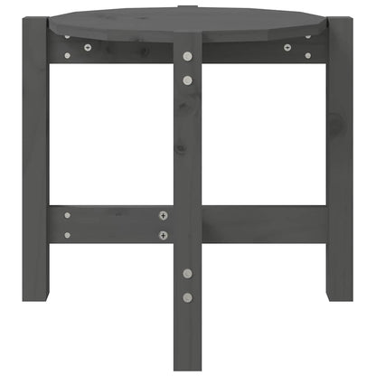vidaXL Coffee Table Grey Ø 52,5x45 cm Solid Wood Pine