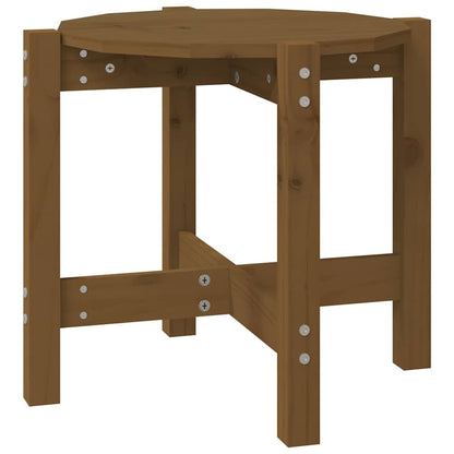 vidaXL Coffee Table Honey Brown Ø 52,5x45 cm Solid Wood Pine