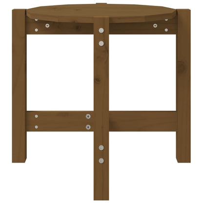 vidaXL Coffee Table Honey Brown Ø 52.5x45 cm Solid Wood Pine