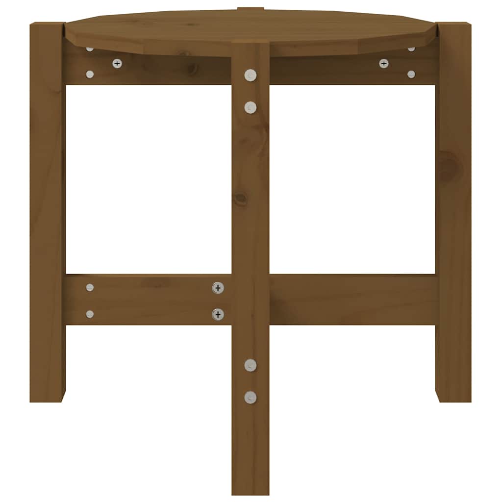 vidaXL Coffee Table Honey Brown Ø 52,5x45 cm Solid Wood Pine
