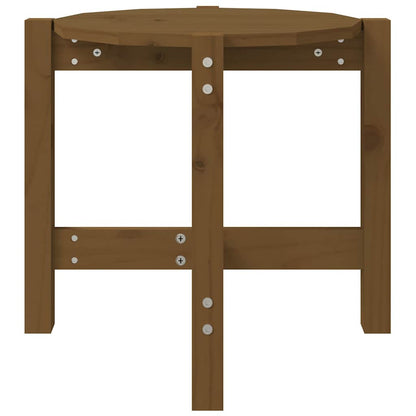 vidaXL Coffee Table Honey Brown Ø 52,5x45 cm Solid Wood Pine
