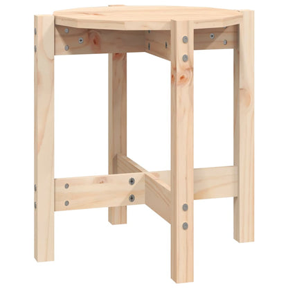 vidaXL Coffee Table Ø 42,5x45 cm Solid Wood Pine