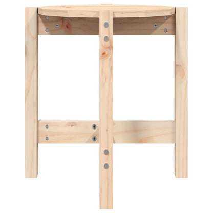 vidaXL Coffee Table Ø 42,5x45 cm Solid Wood Pine