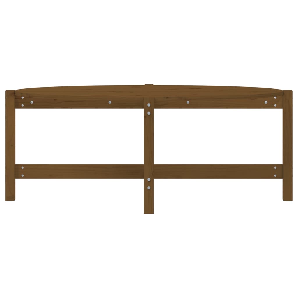vidaXL Coffee Table Honey Brown 118x63x45 cm Solid Wood Pine