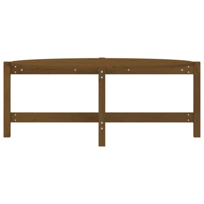 vidaXL Coffee Table Honey Brown 118x63x45 cm Solid Wood Pine