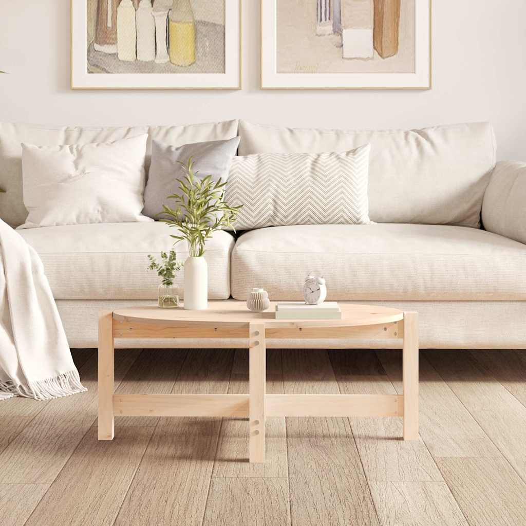 vidaXL Coffee Table 87x48x35 cm Solid Wood Pine