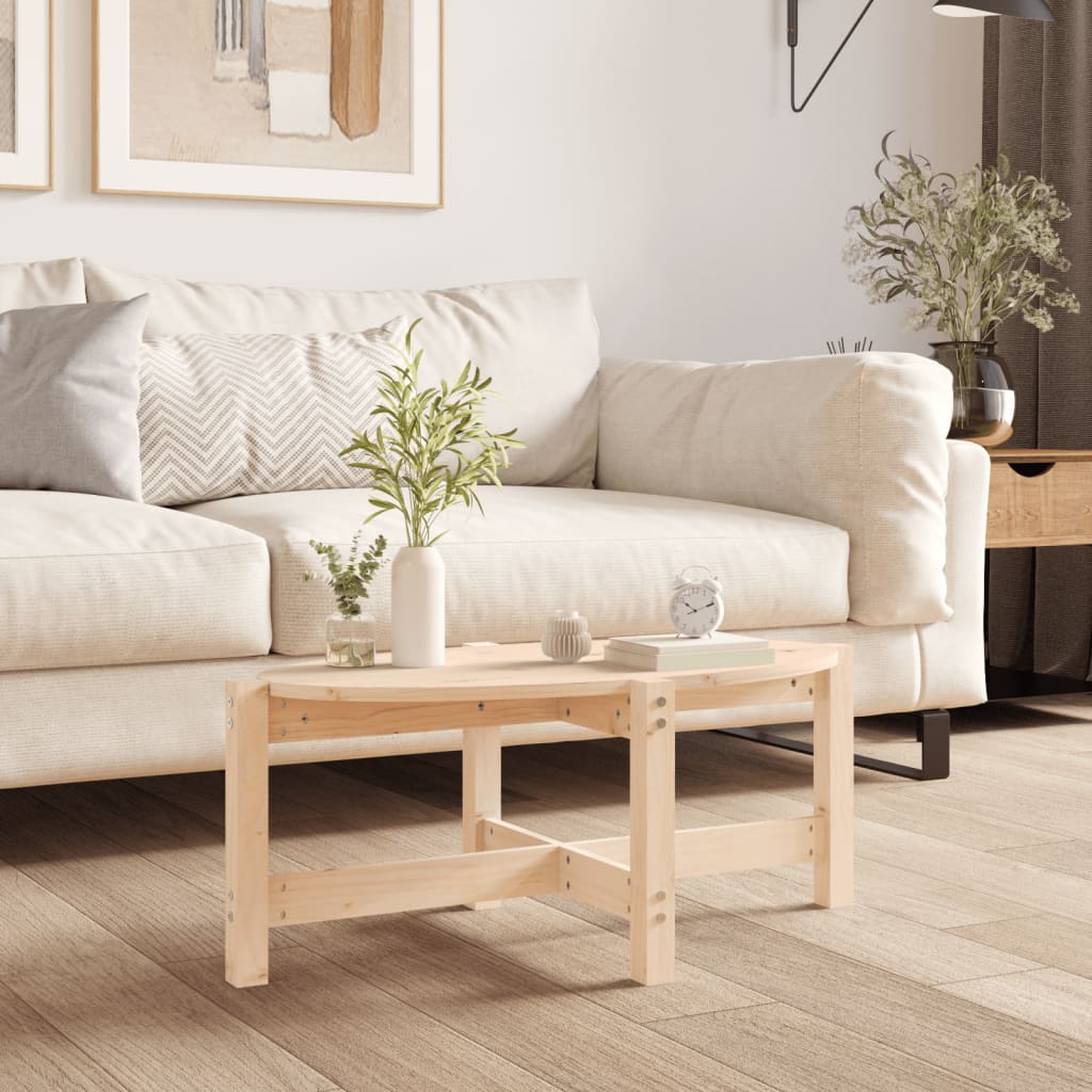 vidaXL Coffee Table 87x48x35 cm Solid Wood Pine