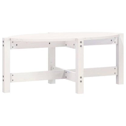 vidaXL Coffee Table White 87x48x35 cm Solid Wood Pine