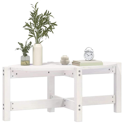 vidaXL Coffee Table White 87x48x35 cm Solid Wood Pine