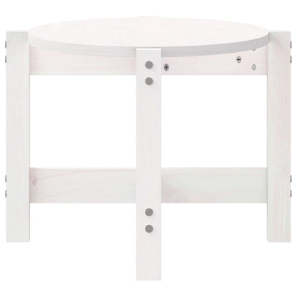 vidaXL Coffee Table White 87x48x35 cm Solid Wood Pine