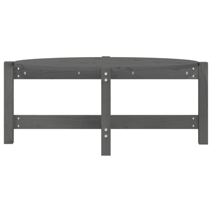 vidaXL Coffee Table Grey 87x48x35 cm Solid Wood Pine