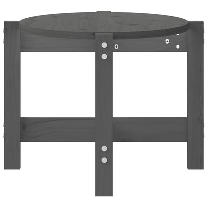 vidaXL Coffee Table Grey 87x48x35 cm Solid Wood Pine