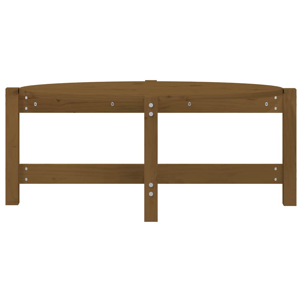 vidaXL Coffee Table Honey Brown 87x48x35 cm Solid Wood Pine