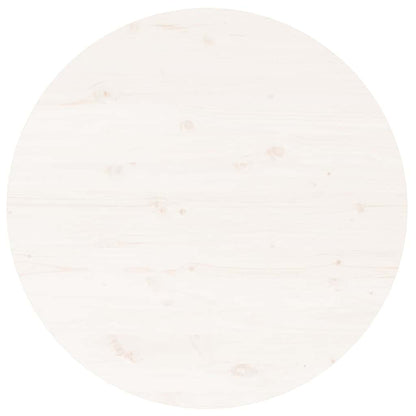 vidaXL Coffee Table White Ø 55x45 cm Solid Wood Pine