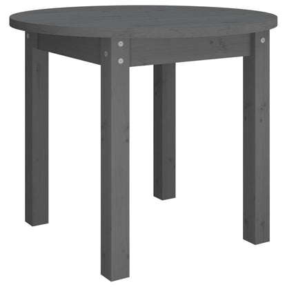 vidaXL Coffee Table Grey Ø 55x45 cm Solid Wood Pine