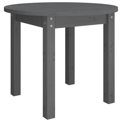 vidaXL Coffee Table Grey Ø 55x45 cm Solid Wood Pine