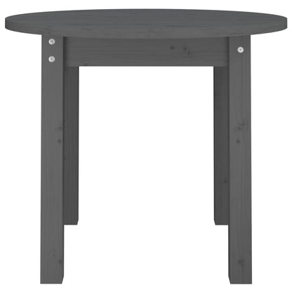 vidaXL Coffee Table Grey Ø 55x45 cm Solid Wood Pine