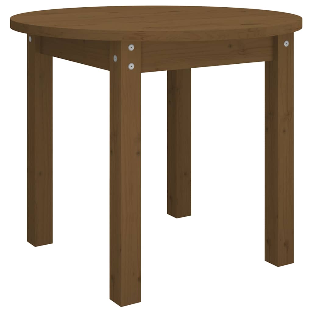vidaXL Coffee Table Honey Brown Ø 55x45 cm Solid Wood Pine