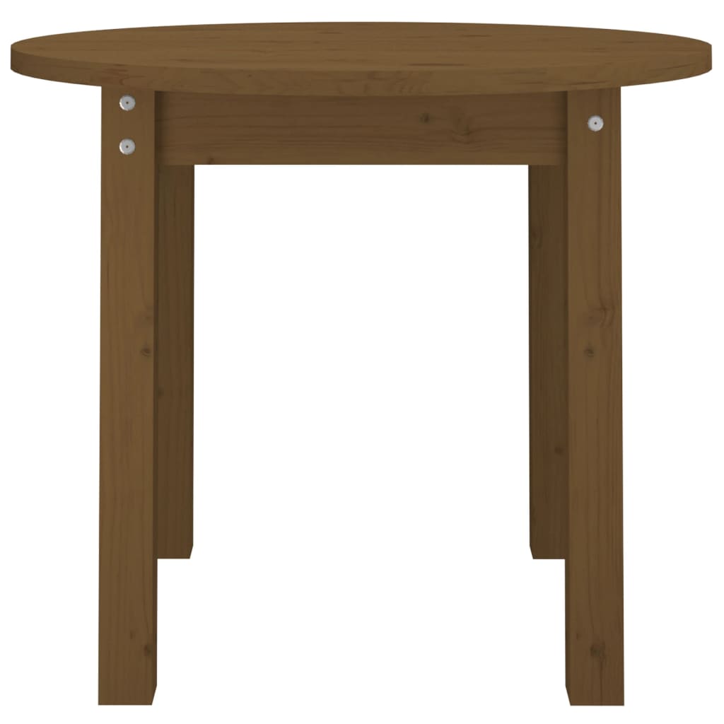 vidaXL Coffee Table Honey Brown Ø 55x45 cm Solid Wood Pine