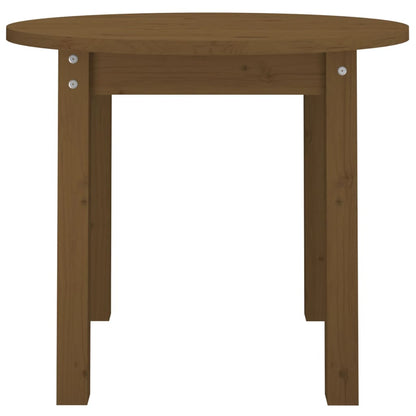 vidaXL Coffee Table Honey Brown Ø 55x45 cm Solid Wood Pine