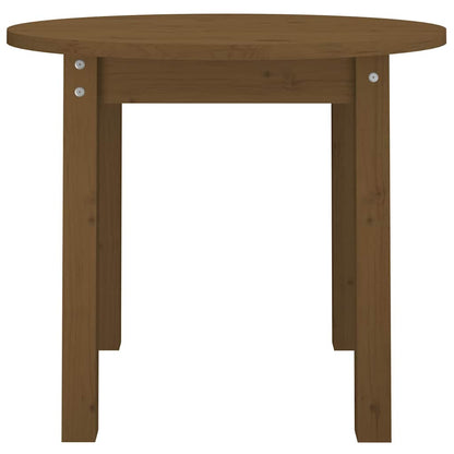 vidaXL Coffee Table Honey Brown Ø 55x45 cm Solid Wood Pine
