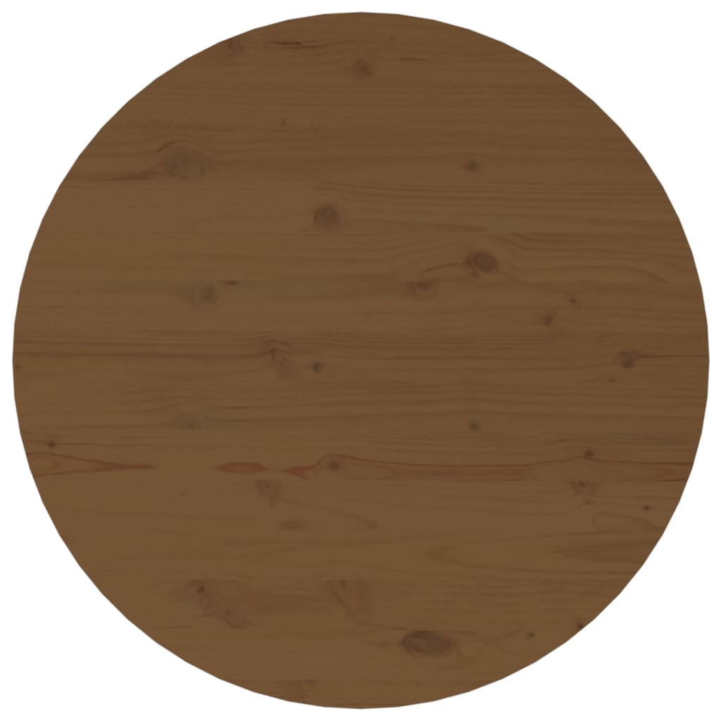 vidaXL Coffee Table Honey Brown Ø 55x45 cm Solid Wood Pine